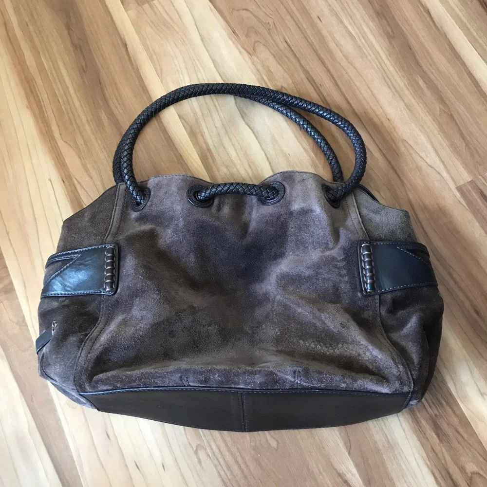 Cole Haan suede hobo handbag